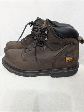Timberland PRO 24/7 Steel Toe Work Boots Men's 9 Wide EH Brown Leather